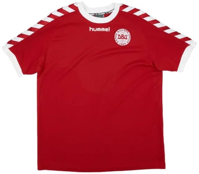 Hummel 2002-03 Denmark Home Shirt - 6/10 - (L)