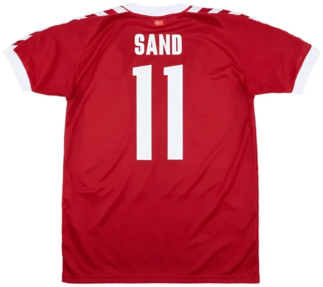 Hummel 2002-03 Denmark Home Shirt Sand #11 - 9/10 - (M)