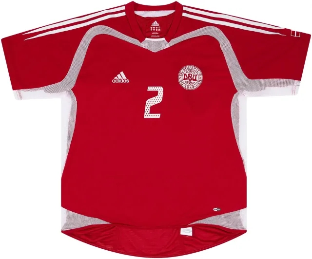 adidas 2004-05 Denmark Player Issue Home Shirt Sivebaek #2