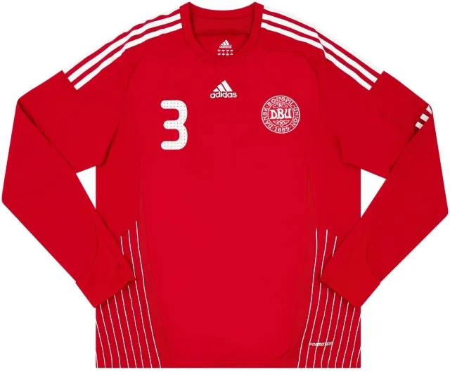 adidas 2008-10 Denmark Match Issue Home L/S Shirt #3