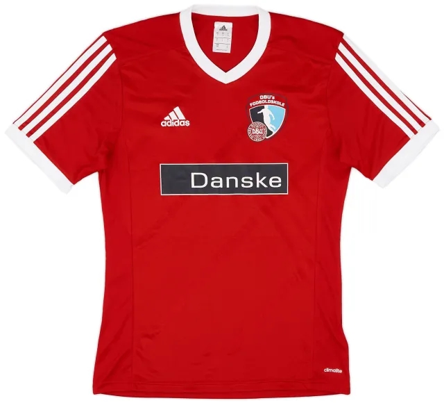 adidas 2015-16 Denmark Youth Home Shirt - 9/10 - (S)