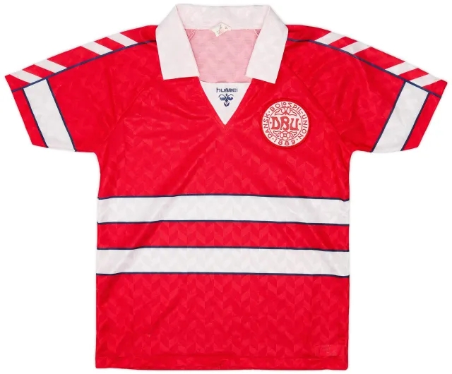 Hummel 1988 Denmark Home Shirt - 7/10 - (Y)