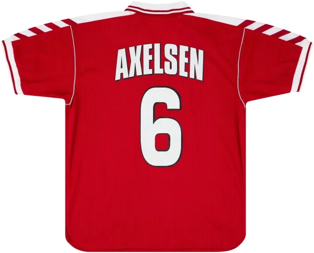 Hummel 1999 Denmark Women Match Issue World Cup Home Shirt Axelsen #6