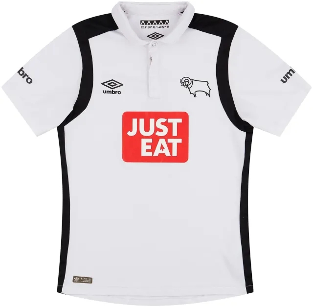 Umbro 2016-17 Derby County Home Shirt - 8/10 - (S)