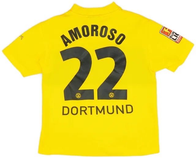 2002-03 Borussia Dortmund Home Shirt Amoroso #22 - 8/10 - (S.Boys)