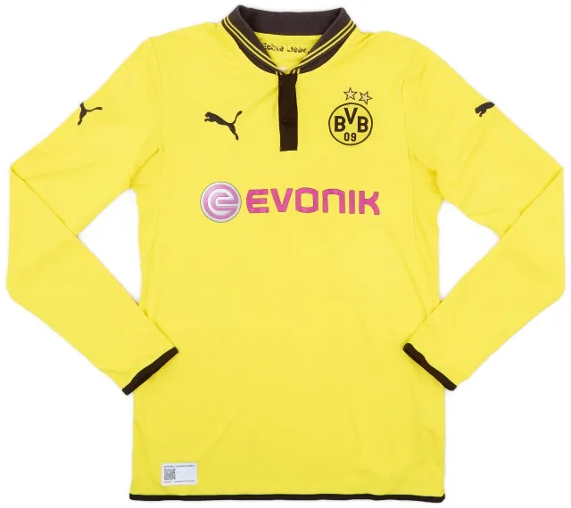 Puma 2012-13 Borussia Dortmund Home L/S Shirt - 7/10 - (S)
