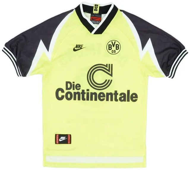 Nike 1995-96 Borussia Dortmund 'Deutscher Meister' Home Shirt - 9/10 - (XS)