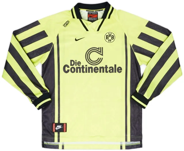 Nike 1996-97 Borussia Dortmund Home L/S Shirt - 8/10 - (XL.Boys)