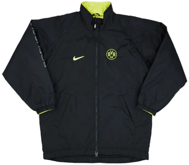 1997-98 Borussia Dortmund Nike Reversible Padded Bench Coat - 7/10 - (XL)