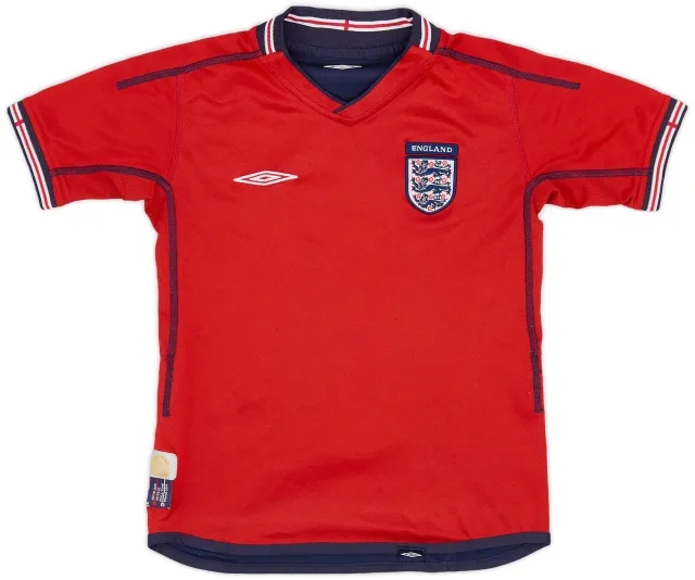 Umbro 2002-04 England Away Shirt - 8/10 - (S.Boys)