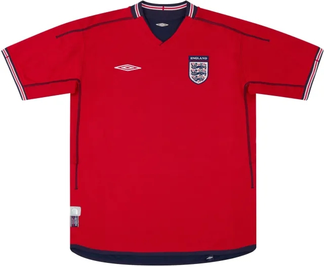 Umbro 2002-04 England Away Shirt - 8/10 - (XL.Boys)