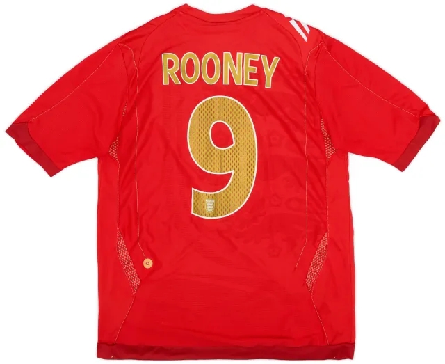 Umbro 2006-08 England Away Shirt Rooney #9 - 8/10 - (M)