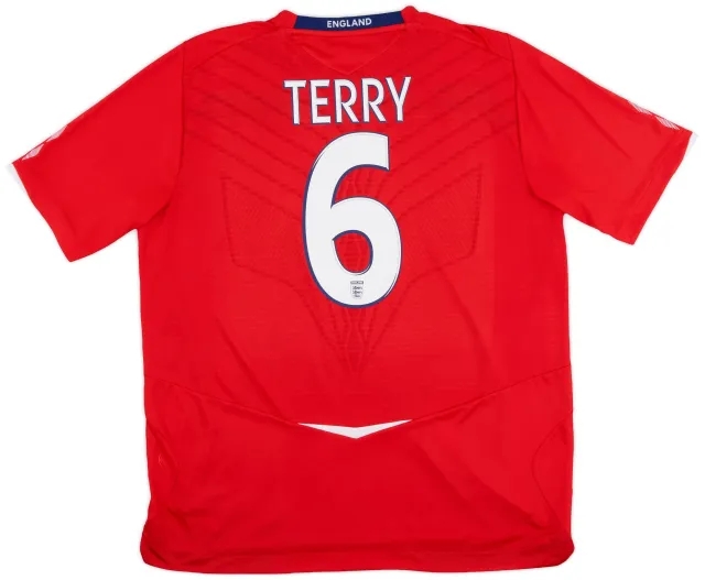 Umbro 2008-10 England Away Shirt Terry #6 - 9/10 - (XXL)