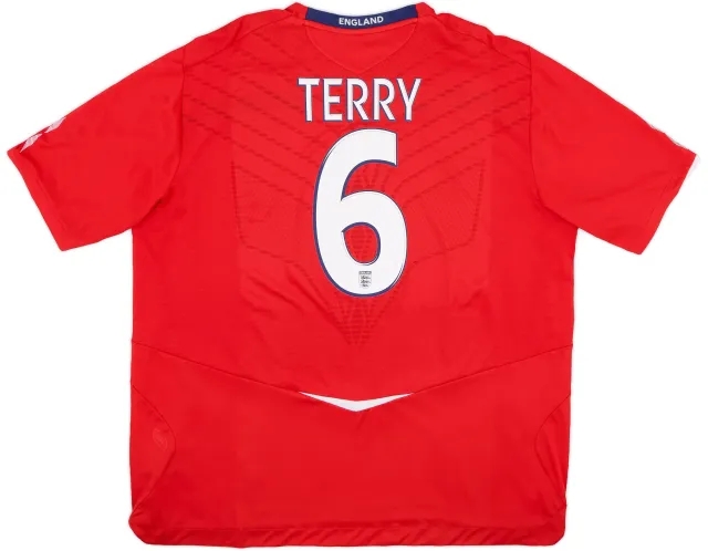 Umbro 2008-10 England Away Shirt Terry #6 - 8/10 - (XXL)