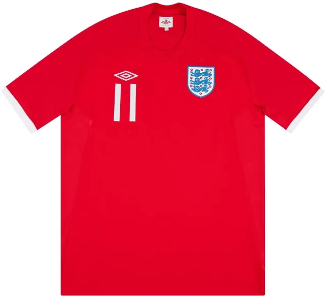 Umbro 2010 England Match Issue Away Shirt #11 (Ince)