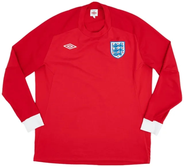 Umbro 2010-11 England Away L/S Shirt - 9/10 - (XL)
