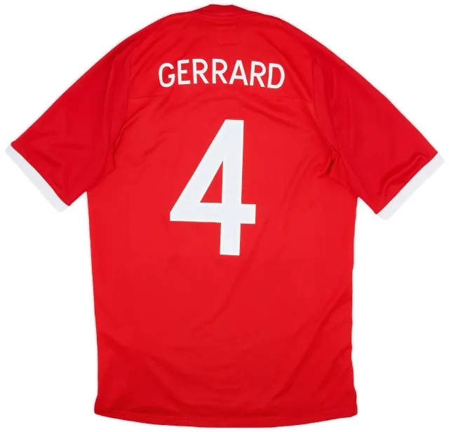 Umbro 2010-11 England Away Shirt Gerrard #4 - 8/10 - (M)