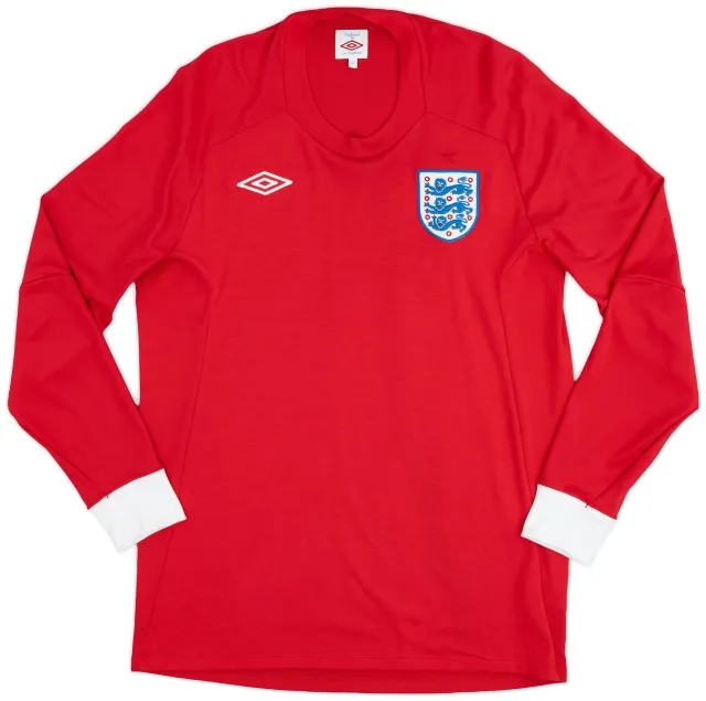 Umbro 2010-11 England Away L/S Shirt - 9/10 - (L)