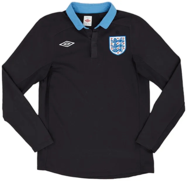 Umbro 2011-12 England Away L/S Shirt - 9/10 - (M)