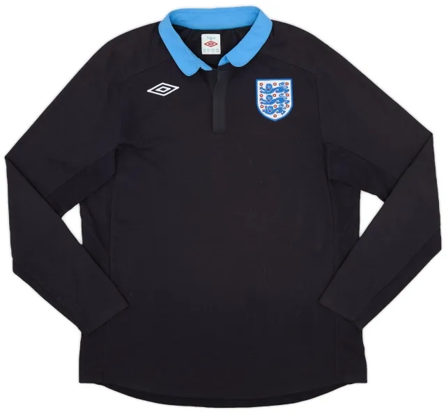 Umbro 2011-12 England Away L/S Shirt - 8/10 - (L)