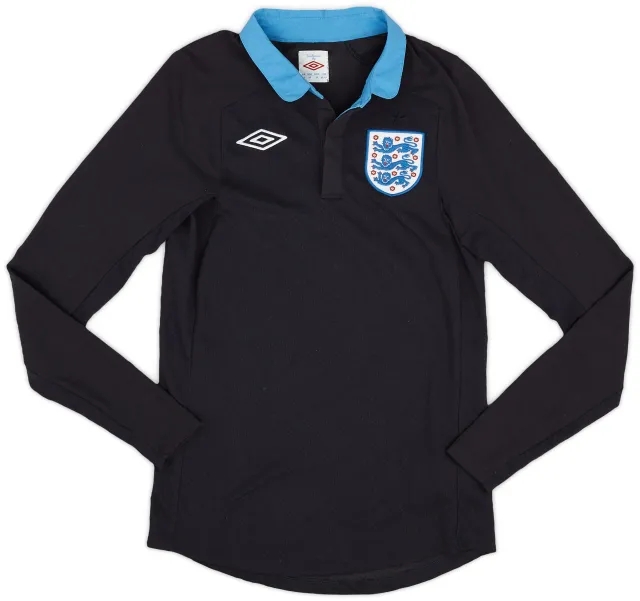 Umbro 2011-12 England Away L/S Shirt - 9/10 - (XS)