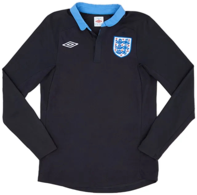 Umbro 2011-12 England Away L/S Shirt - 8/10 - (S)