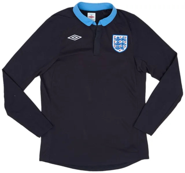 Umbro 2011-12 England Away L/S Shirt - 8/10 - (M)