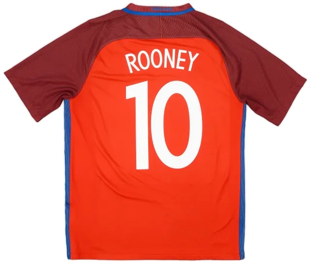 Nike 2016-17 England Away Shirt Rooney #10 - 5/10 - (L)