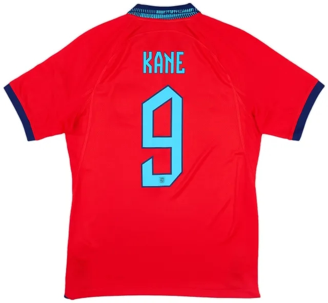 Nike 2022-23 England Away Shirt Kane #9 (S)
