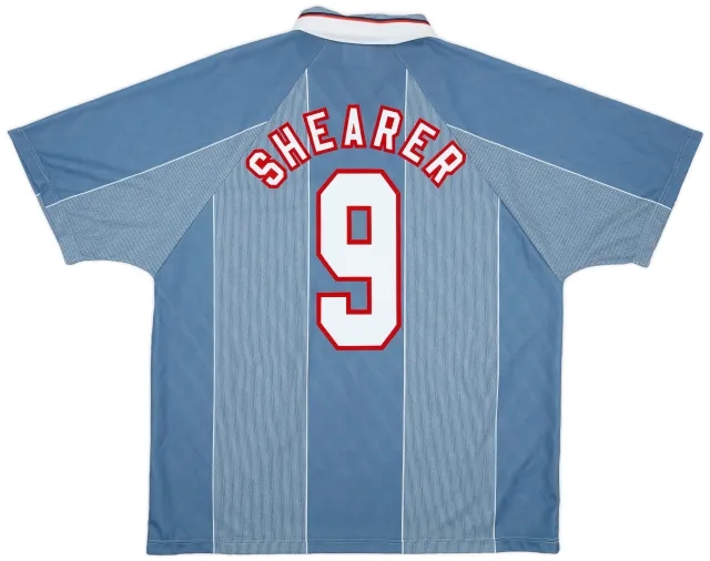 Umbro 1996-97 England Away Shirt Shearer #9 - 9/10 - (XL)