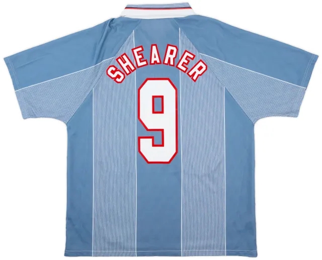 Umbro 1996-97 England Away Shirt Shearer #9 - 9/10 - (XL)
