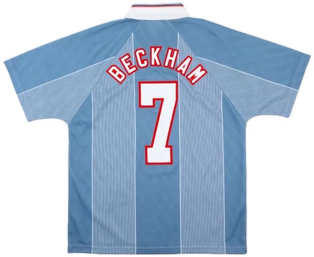 Umbro 1996-97 England Away Shirt Beckham #7 - 9/10 - (L)