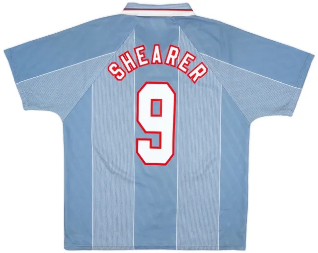 Umbro 1996-97 England Away Shirt Shearer #9 - 7/10 - (XL)