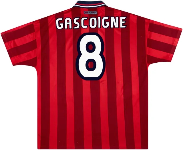 Umbro 1997-99 England Away Shirt Gascoigne #8 - 8/10 - (XL)