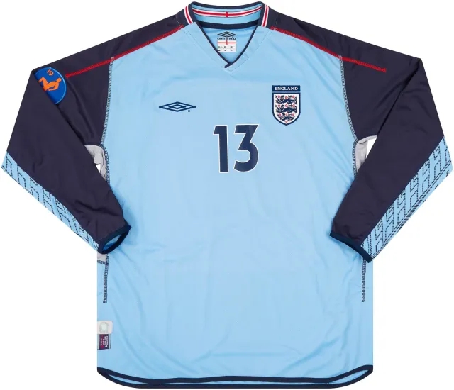 Umbro 2003 England U-19 European Championship Match Issue GK Shirt #13 (Camp) v France