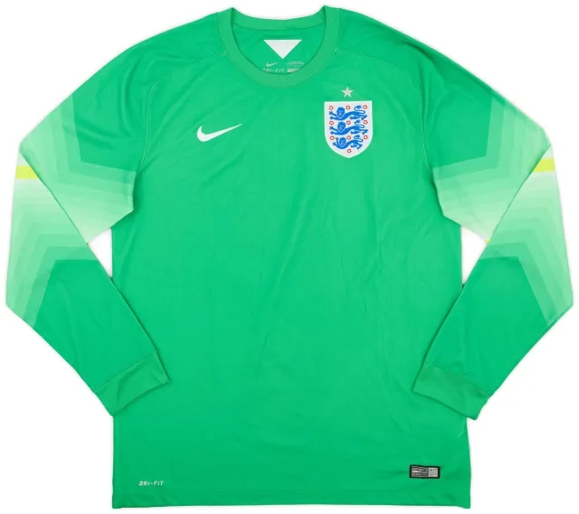 Nike 2014-15 England GK Home Shirt - 9/10 - (L)