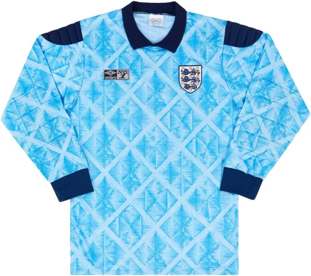 Umbro 1990-92 England GK Shirt - 8/10 - #1 (Shilton) M