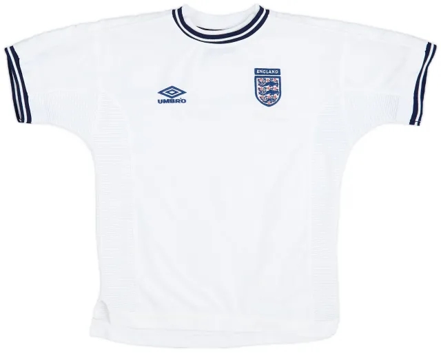 Umbro 1999-01 England Home Shirt - 8/10 - (L.Boys)