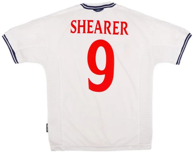 Umbro 1999-01 England Home Shirt Shearer #9 - 5/10 - (M)