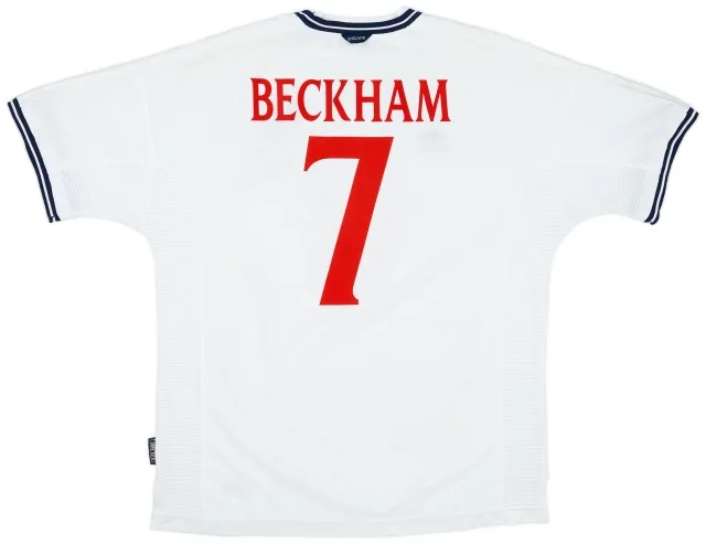 Umbro 1999-01 England Home Shirt Beckham #7 - 6/10 - (XL)