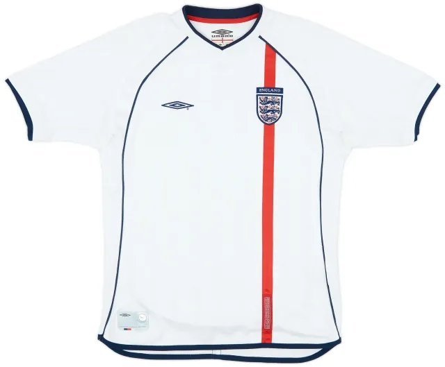 Umbro 2001-03 England Home Shirt - 6/10 - (L.Boys)