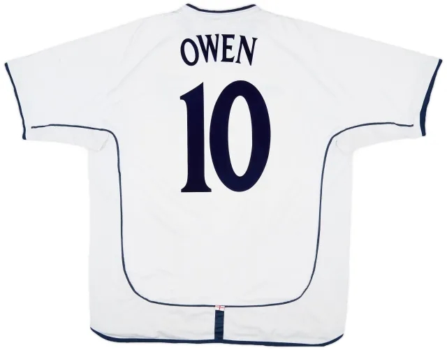 Umbro 2001-03 England Home Shirt Owen #10 - 5/10 - (XXL)