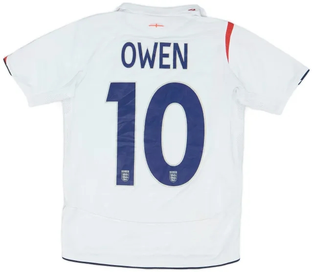 Umbro 2005-07 England Home Shirt Owen #10 - 6/10 - (XL.Boys)