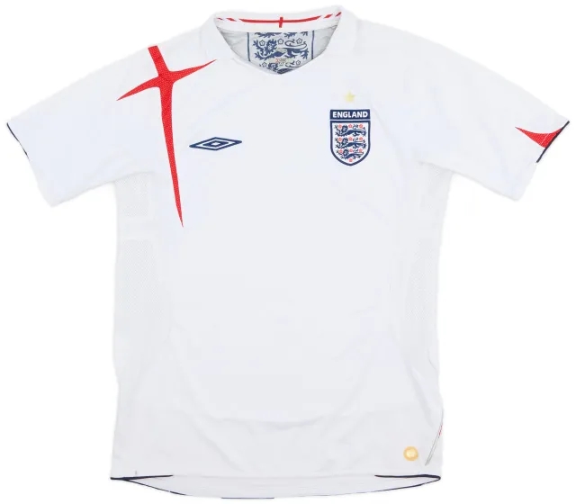 Umbro 2005-07 England Home Shirt - 8/10 - (S)