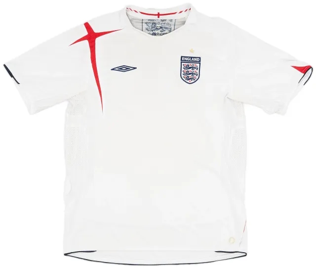 Umbro 2005-07 England Home Shirt - 5/10 - (L)