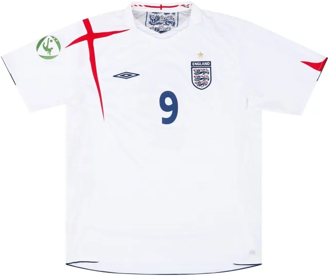 Umbro 2005 England U-19 Match Issue European Championship Home Shirt #9 (Fryatt)