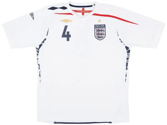 Umbro 2007-09 England Home Shirt #4 - 9/10 - (XL)