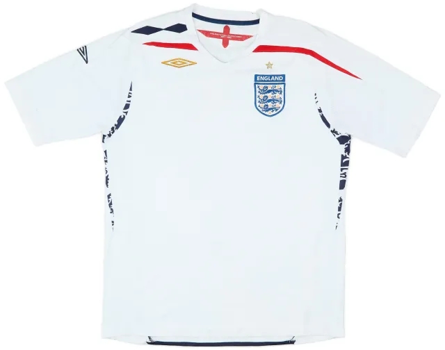 Umbro 2007-09 England Home Shirt - 5/10 - (L)
