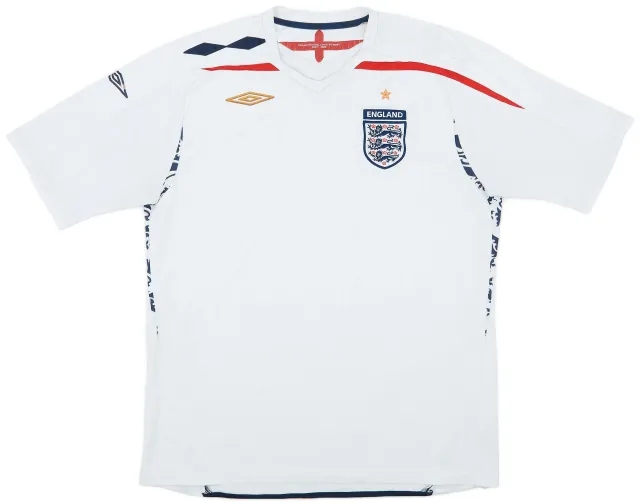 Umbro 2007-09 England Home Shirt - 5/10 - (XL)