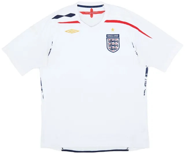 Umbro 2007-09 England Home Shirt - 5/10 - (XL)